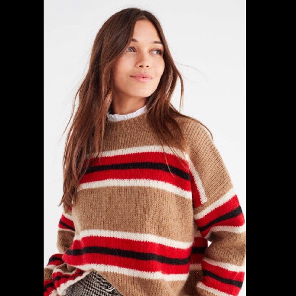 Urban Outfitters Red Stripe Sweater Small